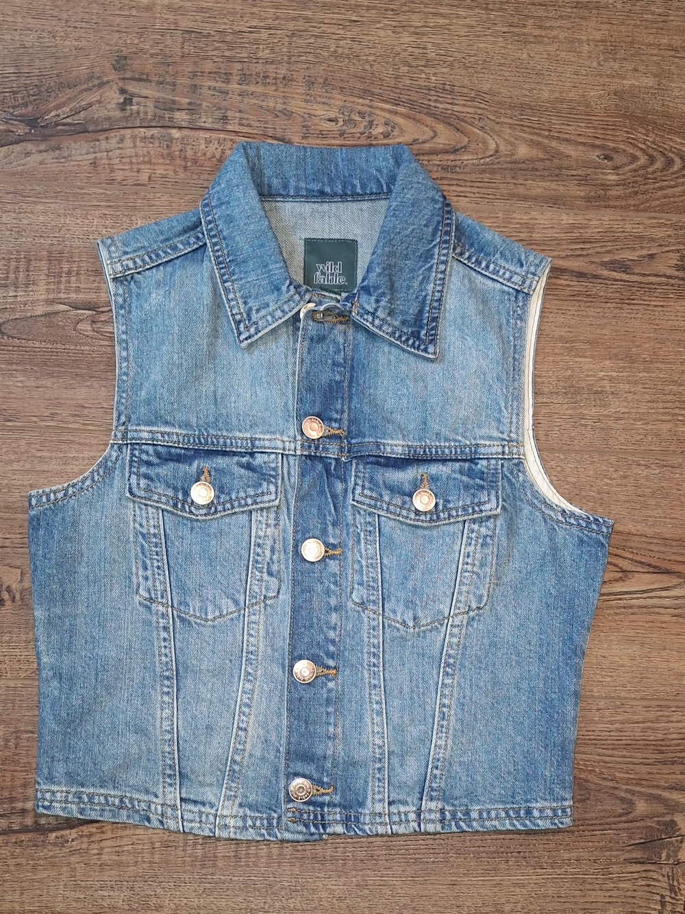 Wild Fable Denim Vest in Light Blue ☆Size XS☆ NWOT
